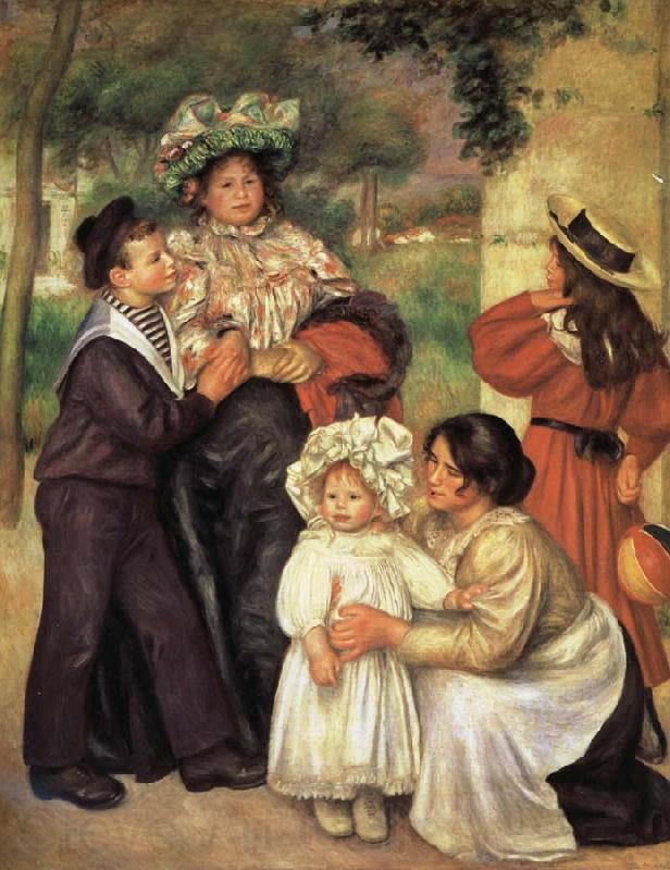 Pierre Renoir The Artist's Family Norge oil painting art